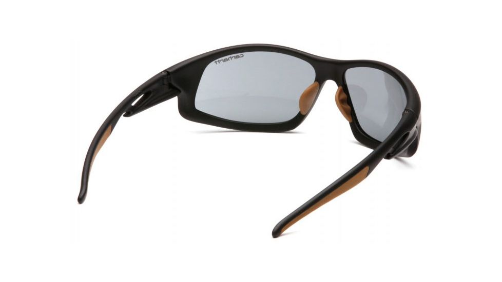 Carhartt Ironside Safety Glasses w/ Gray Anti-Fog Lens, Black/Tan, CHB620DT