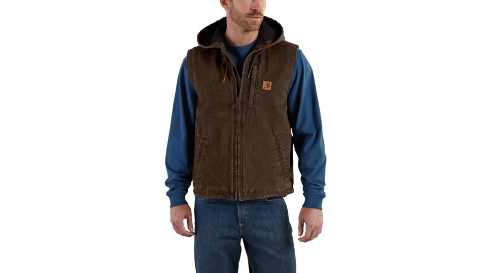 Carhartt Knoxville Vest for Mens, Dark Brown, 2XL/Regular 101687-201-REG-2XL