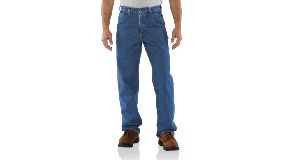 Carhartt Loose Original Fit Signature Denim Dungaree for Mens, Darkstone, 32/32 B237-DST-32-32
