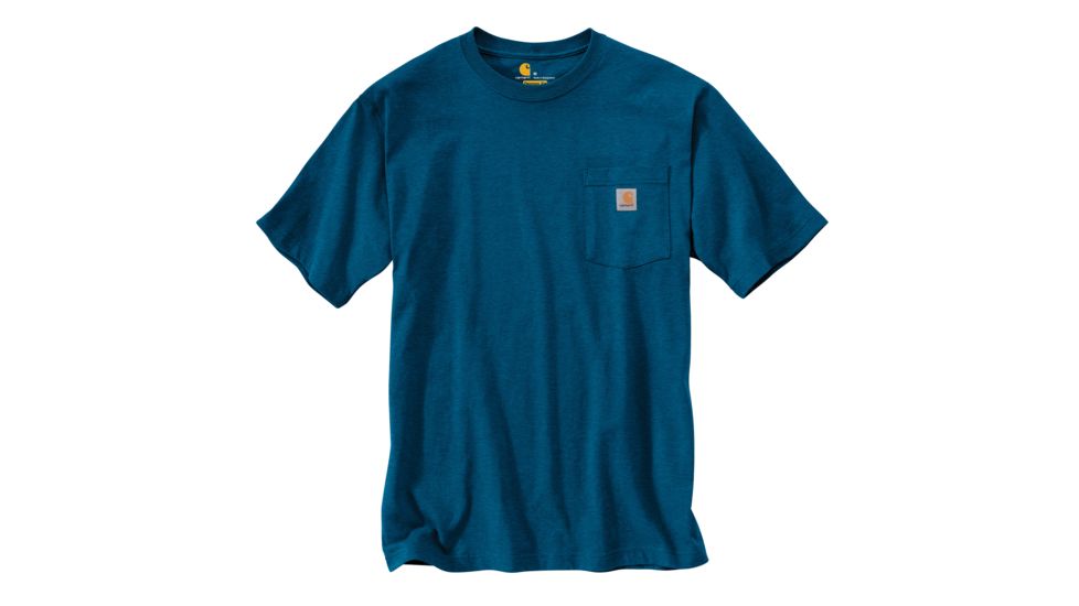 Carhartt Workwear Pocket T-Shirt - Men's, Bold Blue Heather, Large, Regular, K87-I02REGLRGA