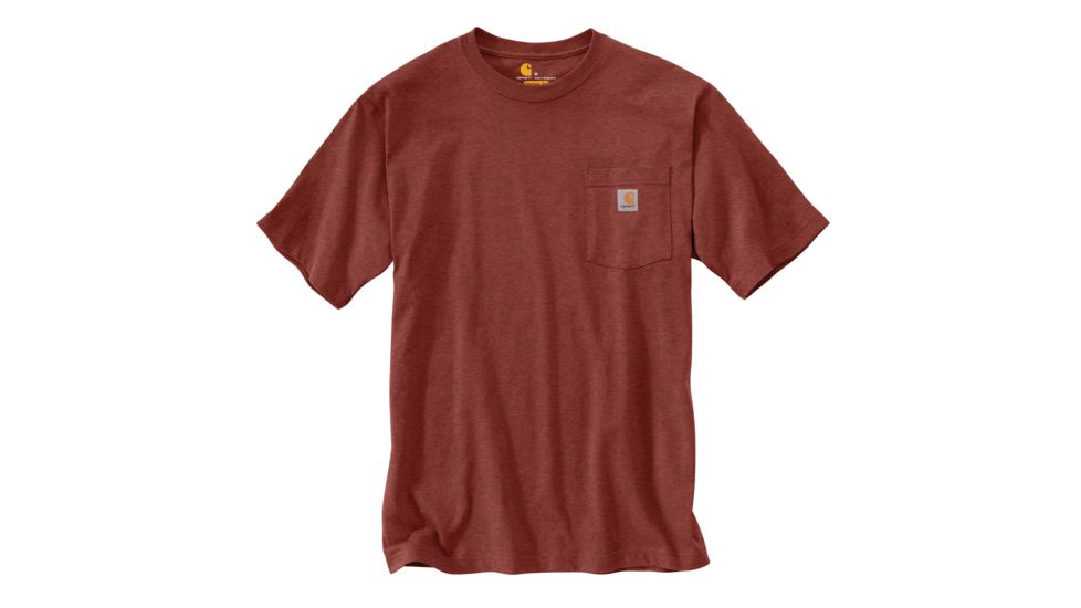 Carhartt Workwear Pocket T-Shirt - Men's, Henna Heather, Large, Tall, K87-R01TLLLRGA