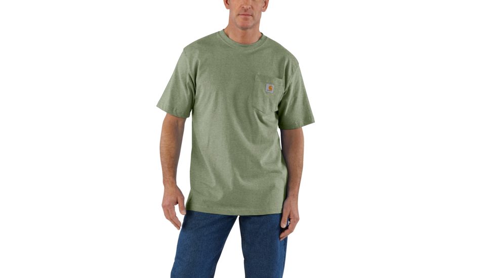 Carhartt Workwear Pocket T-Shirt - Men's, Olivine Heather, Large, Regular, K87-G01REGLRGA