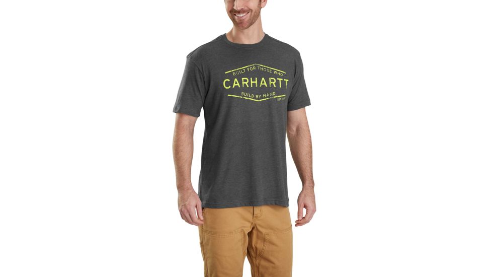 Carhartt Maddock MBH Graphic Short Sleeve T-shirt - Mens, Carbon Heather, L-REG 103182-026-REG-L