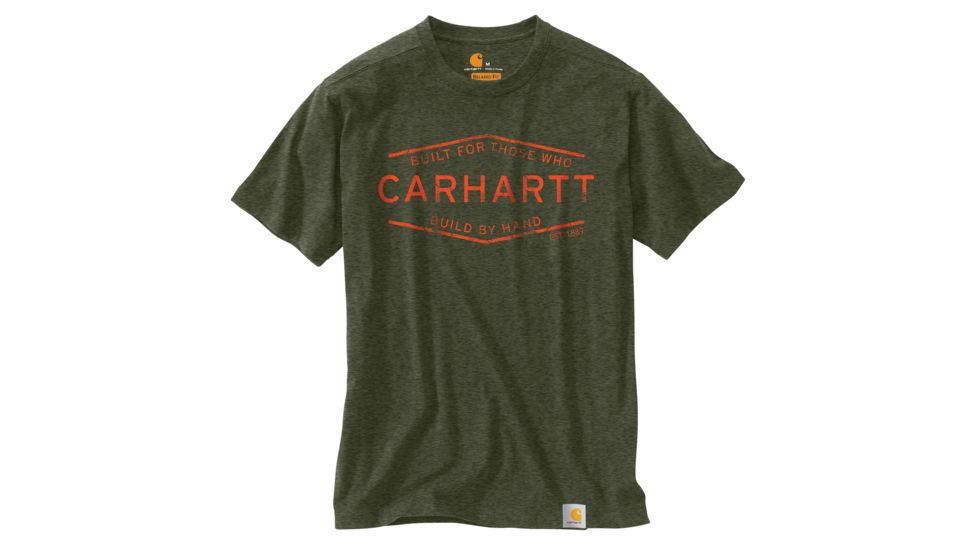 Carhartt Maddock MBH Graphic Short Sleeve T-shirt - Mens, Moss Heather, 2XL-REG 103182-387-REG-2XL