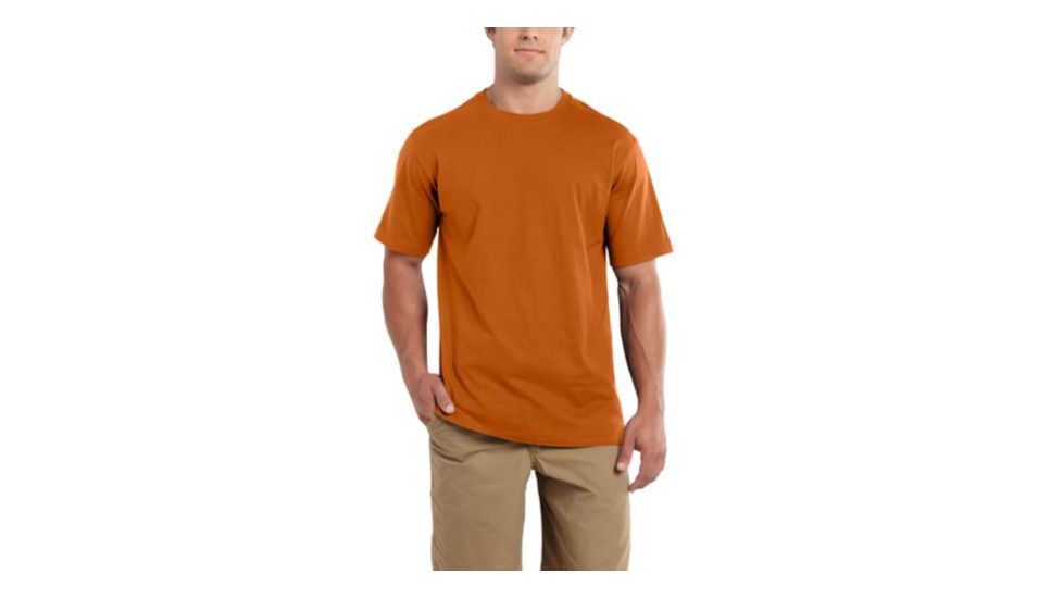 Maddock Non-Pocket Short Sleeve T-Shirt - Mens-Rust-XX-Large