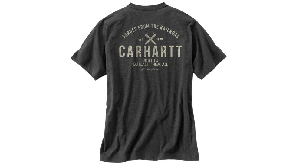Carhartt Maddock Outlast Graphic Pocket Short Sleeve T-Shirt Regular - Mens, Military Olive Heather, Small, 103562-397-S-REG