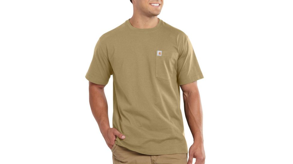 Carhartt Maddock Pocket Short-Sleeve Shirt - Men's-Dark Khaki-Large