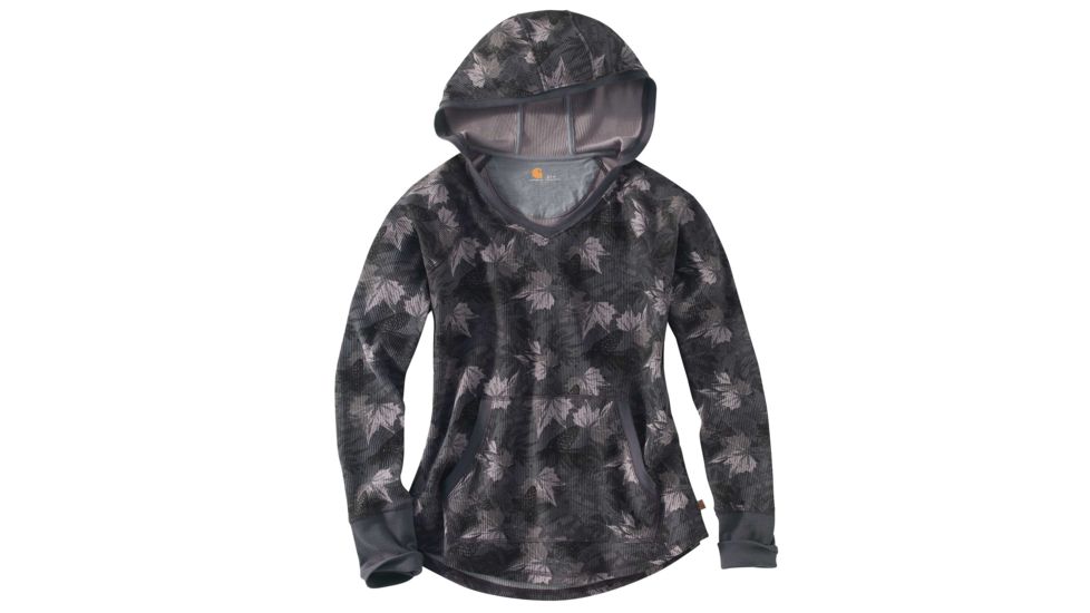 Carhartt Meadow Printed Hoodie for Womens, Asphalt, Extra Small/Regular 102771-066-REG-XS