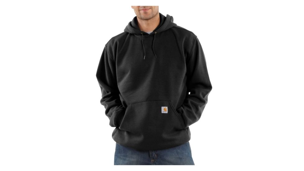 Midweight Hooded Pullover Sweatshirt - Mens-Black-X-Large-Regular