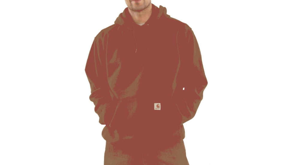 Midweight Hooded Pullover Sweatshirt - Mens-Olive-Large-Regular