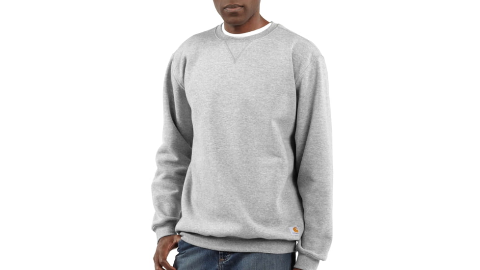 Carhartt Midweight Sweatshirt Crewneck Org Fit-Mens, Heather Gray, 4XLarge, Tall, K124-HGY-TLL-4XL