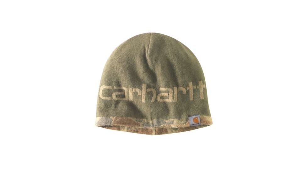 Carhartt Montgomery Reversible Hat - Mens, Dark Khaki Duck Camo, One Size, 102708-255-OFA