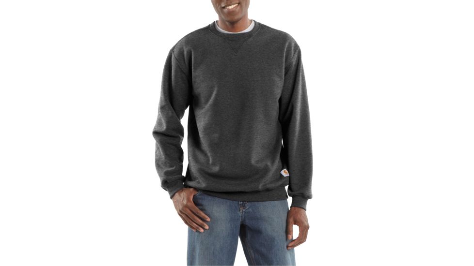 Carhartt MW Crewneck Sweatshirt - Mens, Carbon Heather, XL-TALL K124-026-TLL-XLG