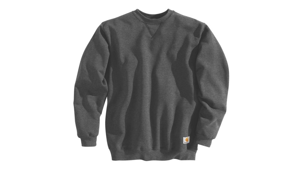 Carhartt MW Crewneck Sweatshirt - Mens, Carbon Heather, XL-TALL K124-026-TLL-XLG