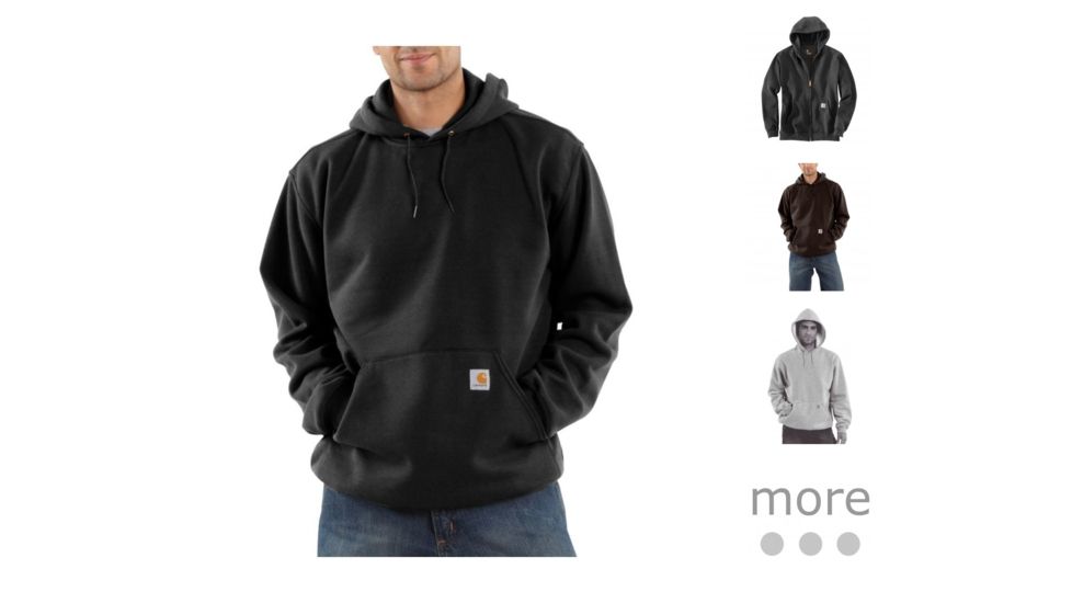 Carhartt MW Sweatshirt Hdd Pullover Org Fit - Men's, Black, Carbon Heather, Dark Brown, Heather Grey, Moss, New Navy