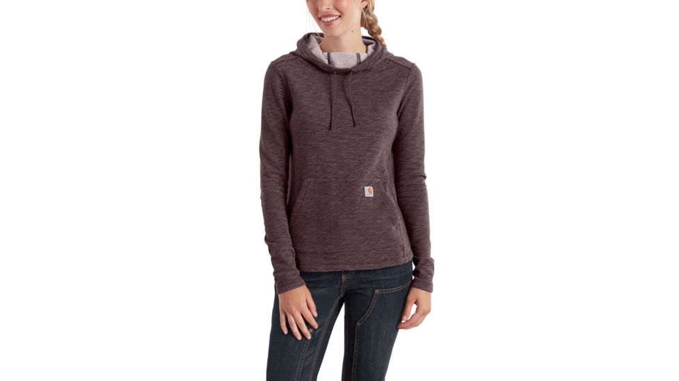 Carhartt Newberry Cowl Hoodie for Womens, Deep Wine, Extra Large/Regular 102481-643-REG-XL