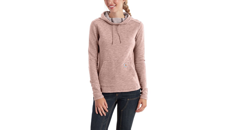 Carhartt Newberry Cowl Hoodie for Womens, Misty Rose, 2XL/Regular 102481-681-REG-XXL