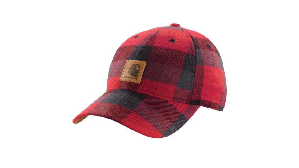 Carhartt OdeShort Sleeve a Flannel Cap for Womens, Chili, One Size Fits All 102842-647-OFA