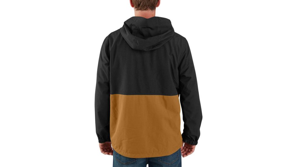 Carhartt OJ039 Storm Defender Nylon Jacket - Mens, Black/Carhartt Brown, Small, 104039-N05-REG-S
