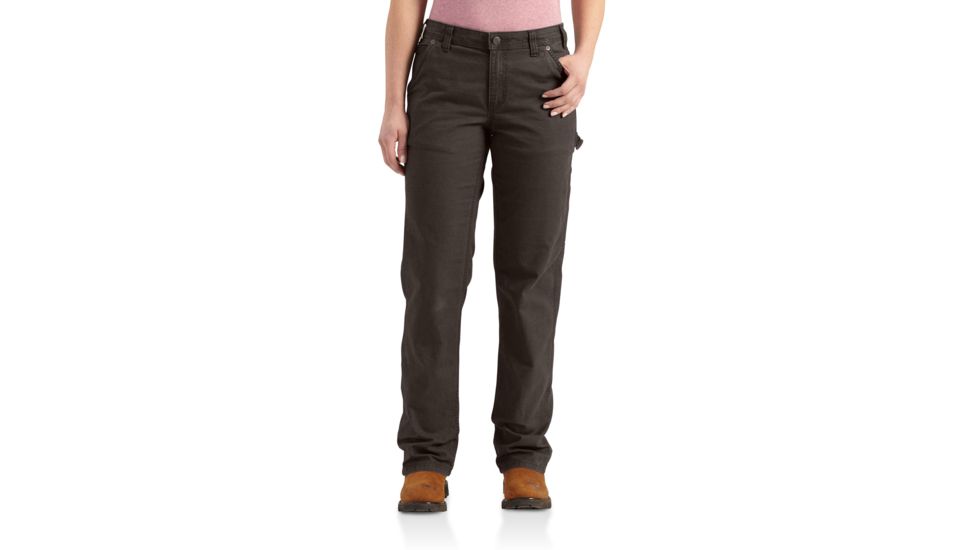 Carhartt Original Fit Crawford Pant for Womens, Dark Brown, 12/Tall 102080-201-TLL-12