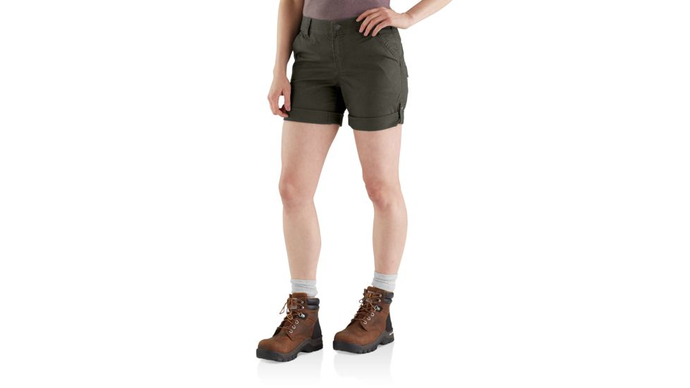 Carhartt Original Fit Smithville Short - Womens, Olive, 4-REG 103040-307-REG-4