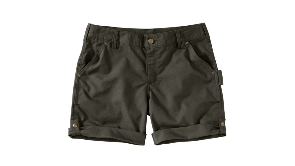 Carhartt Original Fit Smithville Short - Womens, Olive, 4-REG 103040-307-REG-4