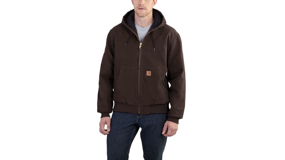Carhartt QFL Sandstone Active Jacket for Mens, Dark Brown, 4XL/Regular J130-DKB-REG-4XL
