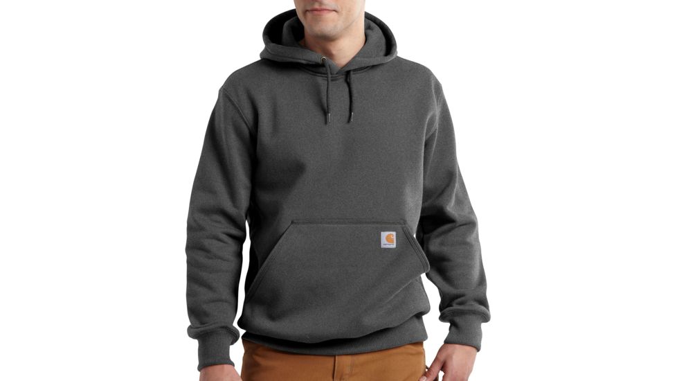 Carhartt Rain Defender Paxton Heavyweight Hooded Sweatshirt for Mens, Carbon Heather, 2XL/Regular 100615-026-REG-2XL