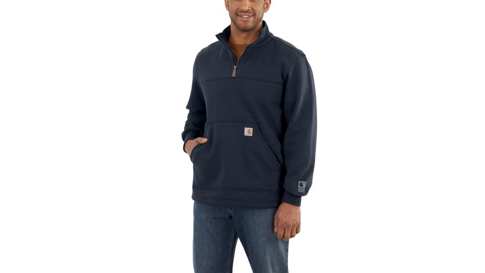 Carhartt Rain Defender Paxton HQuarter Zip Sweatshirt for Mens, Navy, Medium/Regular 102277-412-REG-M