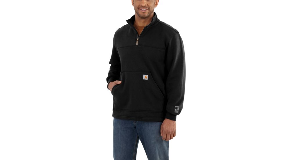 Carhartt RD Paxton HW Quarter Zip Sweatshirt - Mens, Black, Small, 102277-001-REG-S