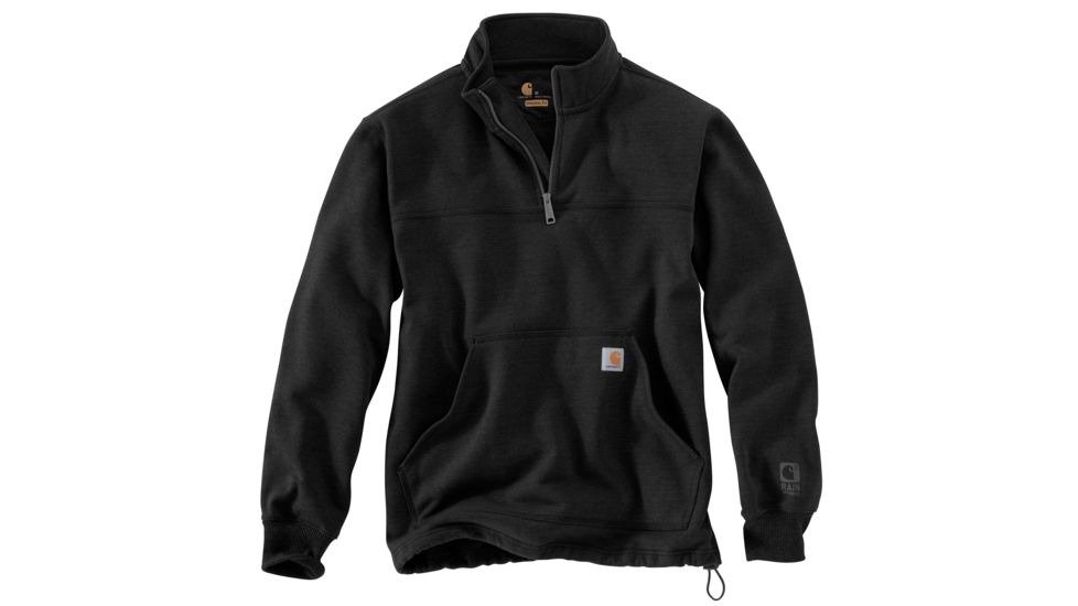 Carhartt RD Paxton HW Quarter Zip Sweatshirt - Mens, Black, Small, 102277-001-REG-S