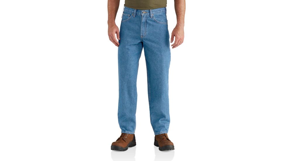 Carhartt Relaxed Fit Five Pocket Tapered Leg Jean-Mens, Stonewash, 32-38, B17-STW-38-32