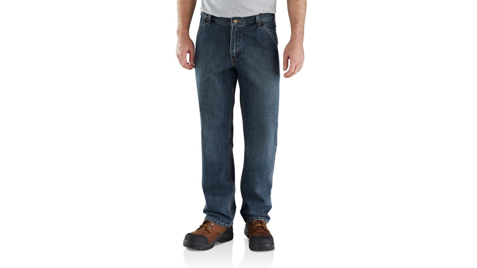 Carhartt Relaxed Fit Holter Dungaree-Mens, Blue Ridge, 36-36, 103327-966-36-36