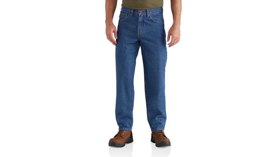 Carhartt Relaxed Fit Tapered Leg Jean for Mens, Darkstone, 42/28 B17-DST-28-42