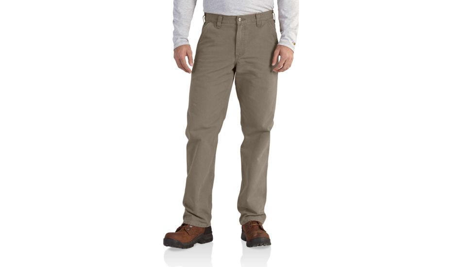 Carhartt Relaxed Fit Washed Duck Work Dungaree for Mens, Desert, 32/36 101710-251-36-32