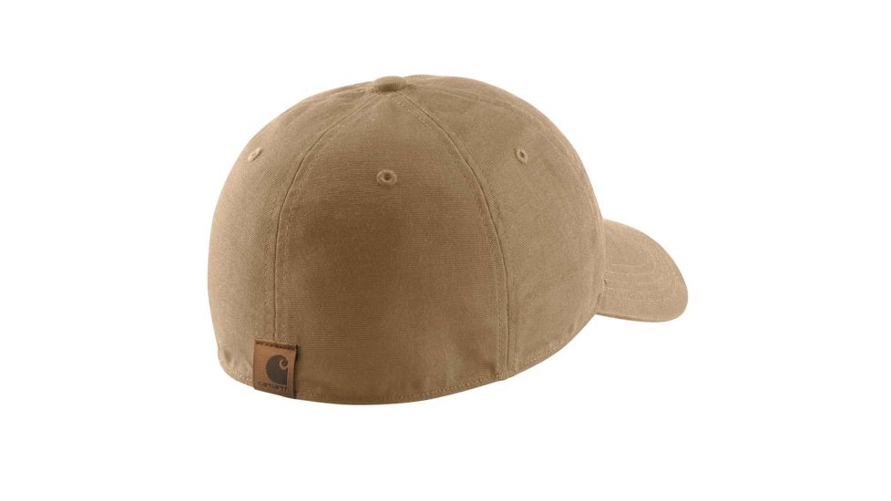Carhartt Rigby Stretch Fit Leatherette Patch Cap - Mens, Dark Khaki, Large-Extra Large, 103534-253-L-XL-