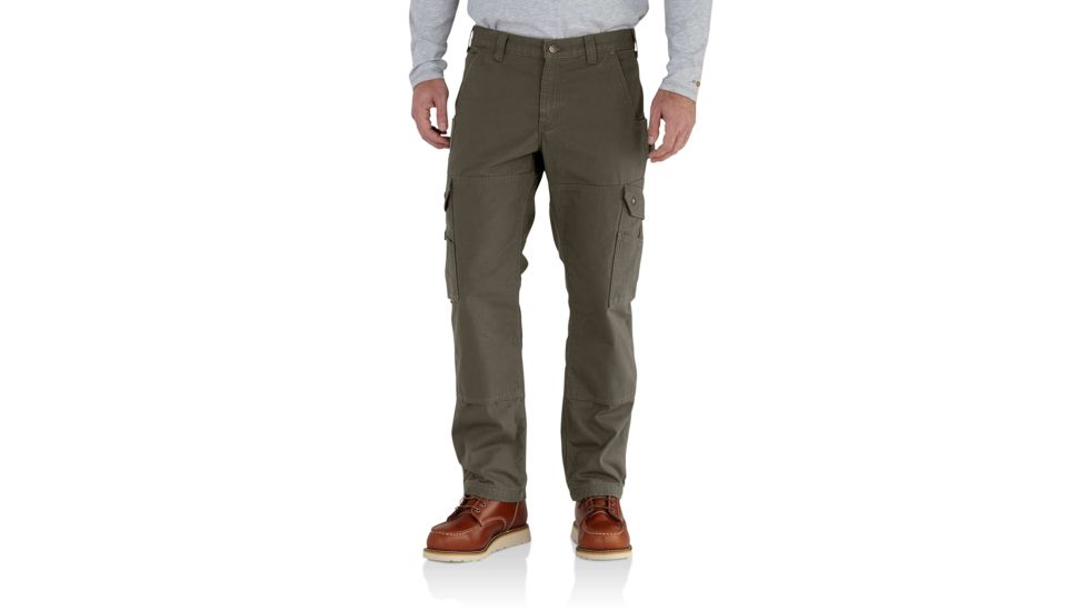 Carhartt Ripstop Cargo Work Pant Flannel Lined for Mens, Moss, 42/34 102287-316-34-42