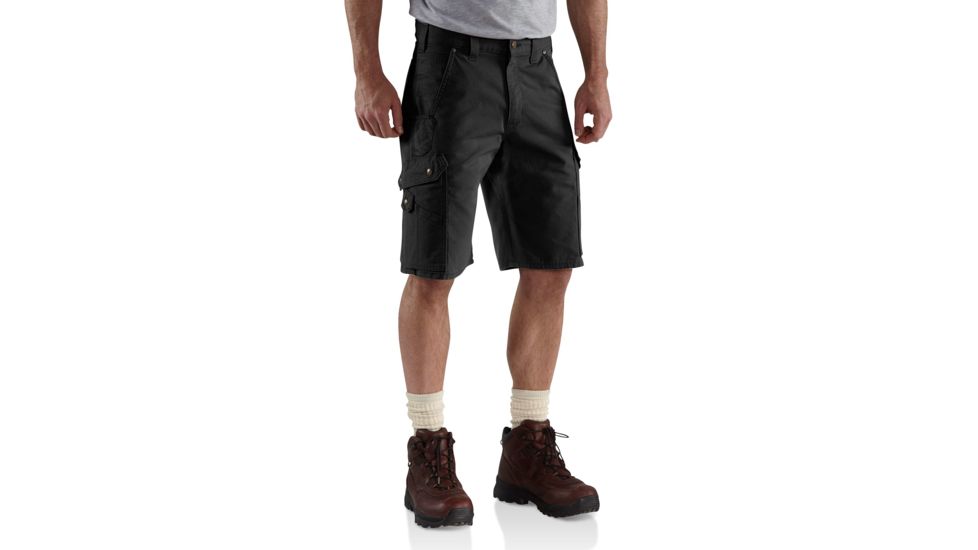 Carhartt Ripstop Cargo Work Short for Mens, Black, 46 B357-BLK-46