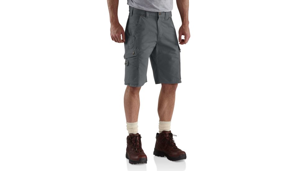 Carhartt Ripstop Cargo Work Short - Mens, Gravel, 28 Waist B357-GVL-28