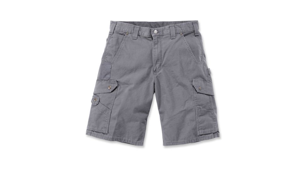 Carhartt Ripstop Cargo Work Short - Mens, Gravel, 28 Waist B357-GVL-28