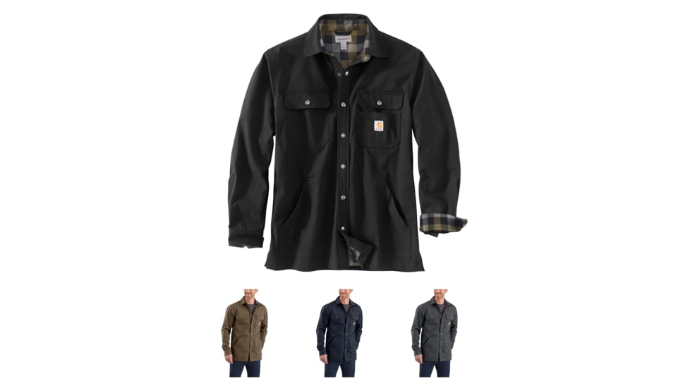 Carhartt Ripstop Solid Shirt Jac - Men's, Black, Canyon Brown, Navy, Shadow