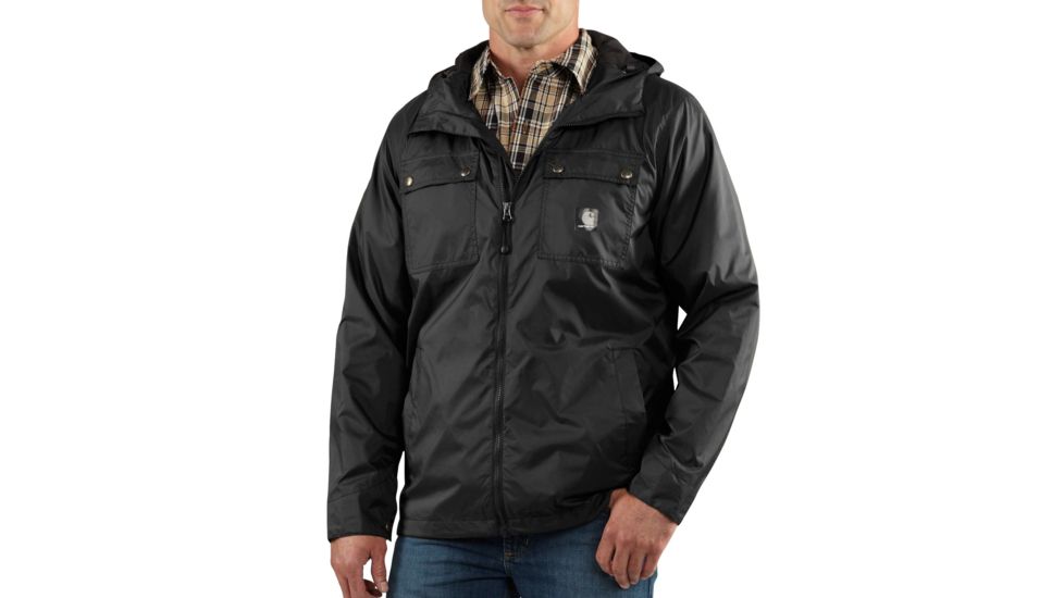 Carhartt Rockford Rain Defender Jacket for Mens, Black, 2XL/Regular 100247-001-REG-2XL