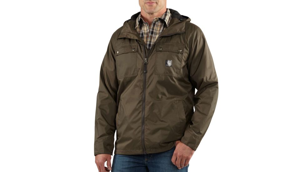 Carhartt Rockford Rain Defender Jacket for Mens, Breen, Small/Regular 100247-308-REG-S