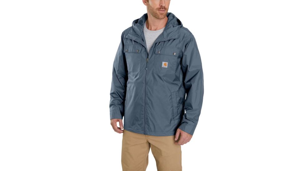 Carhartt Rockford Rain Defender Jacket - Mens, Steel, Medium-Regular, 100247-075-M-REG