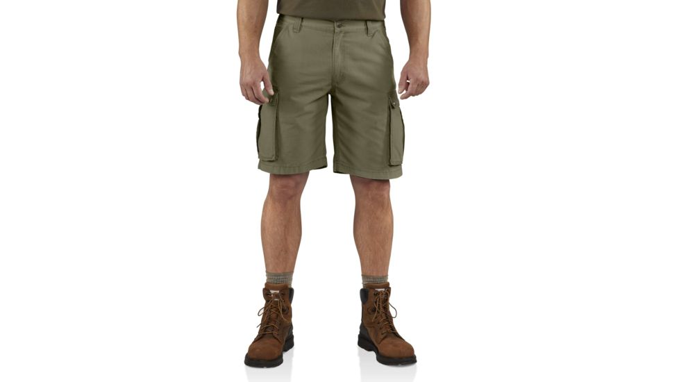 Carhartt Rugged Cargo Short Relaxed Fit-Mens, Army Green, 35, 100277-301--35