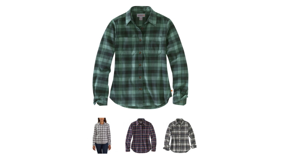 Carhartt Rugged Flex Hamilton Shirt - Women's, Balsam Green, Charcoal, Fudge, Gravel