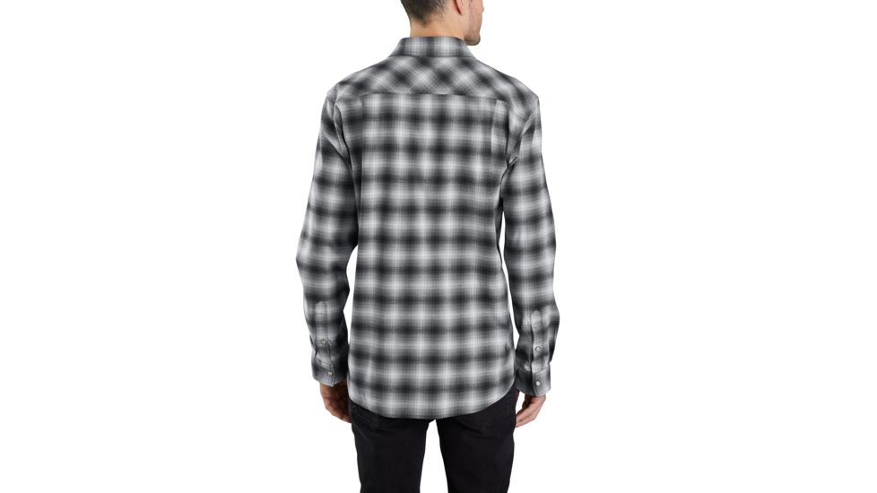 Carhartt Rugged Flex Hamilton Snap Front Plaid - Mens, Shadow, Extra Large, 103855-029-REG-XL