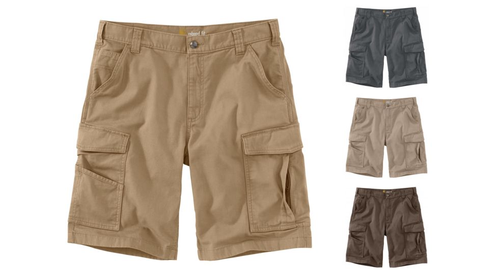 Carhartt Rugged Flex Rigby Cargo Shorts - Men's, Dark Khaki, Shadow, Tan, Tarmac
