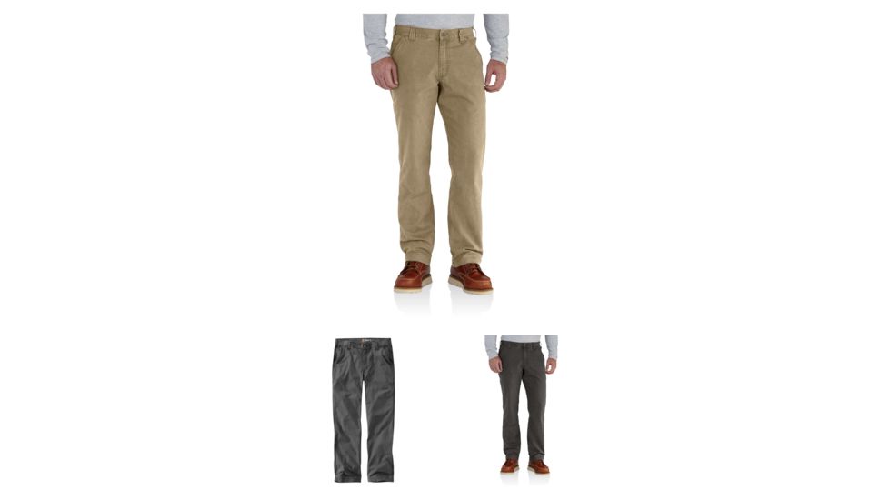 Carhartt Rugged Flex Rigby Dungaree, Gravel - Men's, Dark Khaki, Gravel, Peat