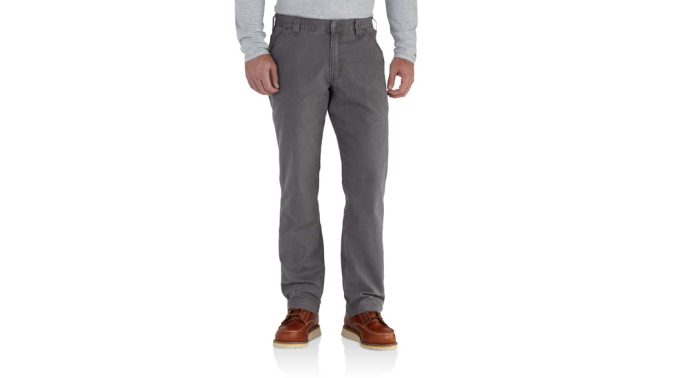 Carhartt Rugged Flex Rigby Dungaree-Mens, Gravel, 30-28, 102291-039-28-30